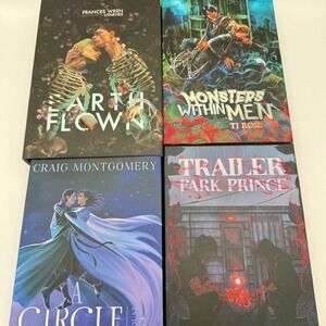 4 RAINBOW CRATE BOOK BOX LGBTQ Trailer Park Prince Earthflown Monsters NEW